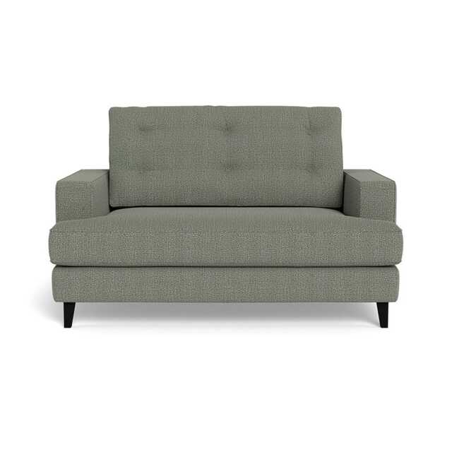 Heal's Mistral Loveseat Boucle Tweed Lapis Black Beech Feet - image 1