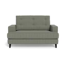 Heal's Mistral Loveseat Boucle Tweed Lapis Black Beech Feet - thumbnail 1