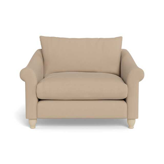 Heal's Devon Loveseat Capelo Linen-Cotton Bamboo Natural Feet - image 1