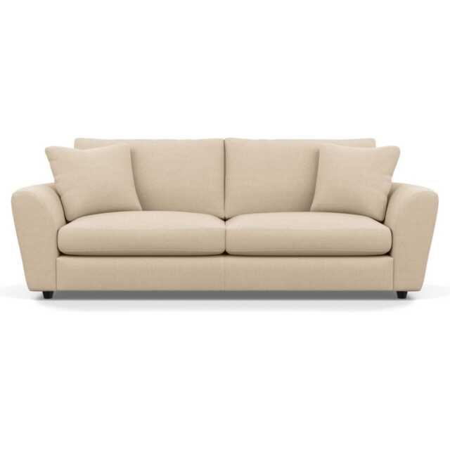 Heal's Snooze 5 Seater Sofa Brushed Cotton Oat Black Feet