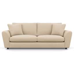 Heal's Snooze 5 Seater Sofa Brushed Cotton Oat Black Feet