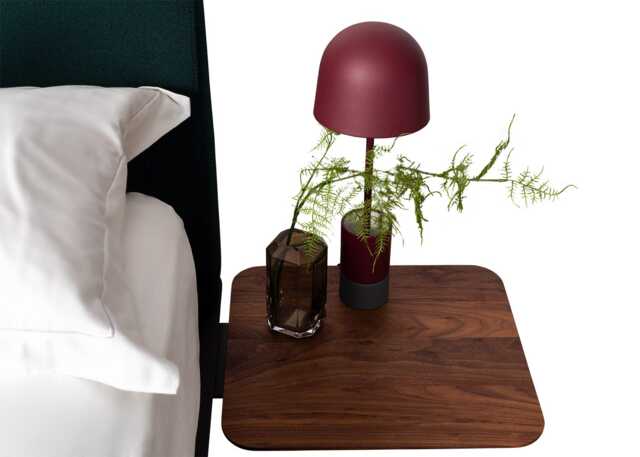 De La Espada Hepburn Bedside Table Walnut - image 1