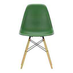 Vitra Eames DSW Chair RE in Emerald with 02 Golden Maple Base 05 Glides