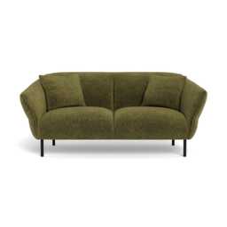 Heal's Alto 2 Seater Sofa Smart Cotton Linen Rust Black Feet - thumbnail 2
