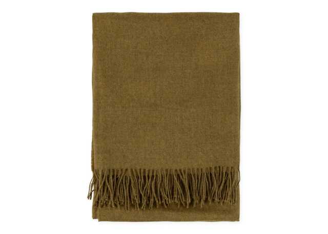 Heal's Pure Alpaca Throw Tobacco