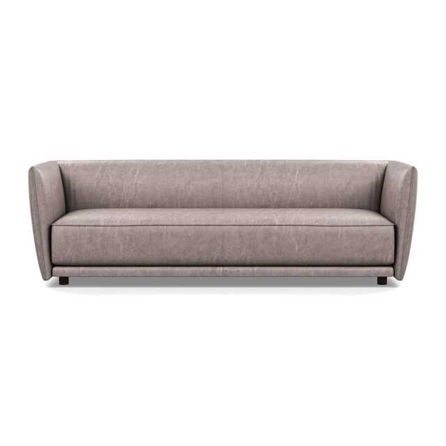 Heal's Valley 4 Seater Sofa Old England Leather Grey 007 - image 1