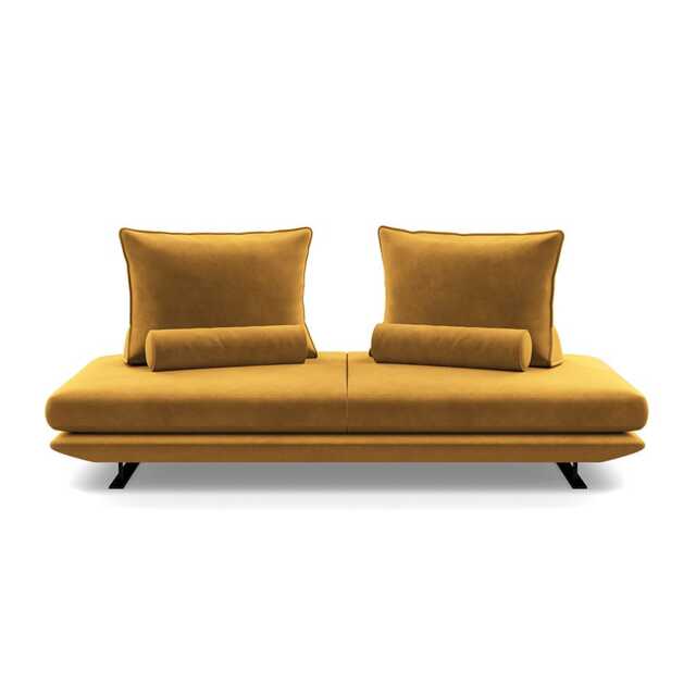 Ligne Roset Prado Medium Settee Alcantara Curry