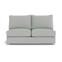 Heal's Tailor Medium Armless Unit Melton Wool Limestone Natural Feet