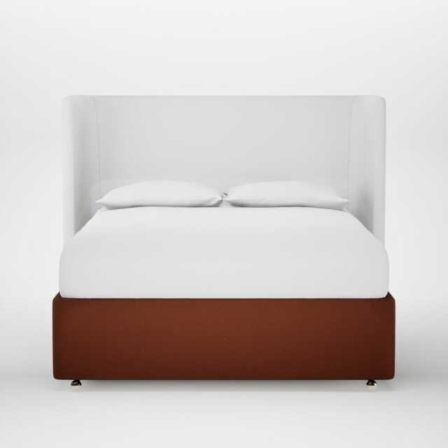 Heal's Deep Divan King Smart Cotton Linen Rust None - image 1