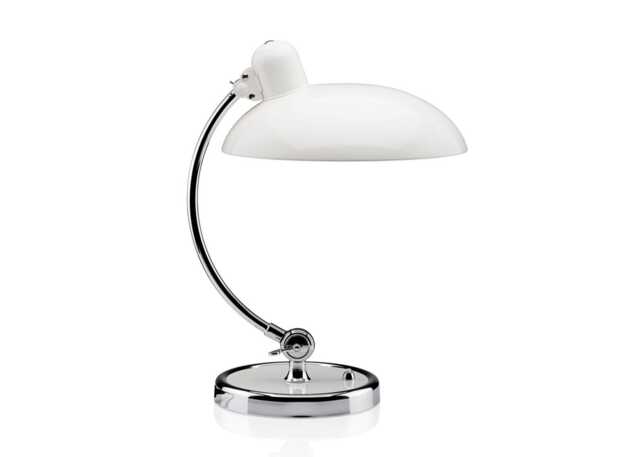 Fritz Hansen Kaiser Idell Luxus Table Lamp White & Chrome