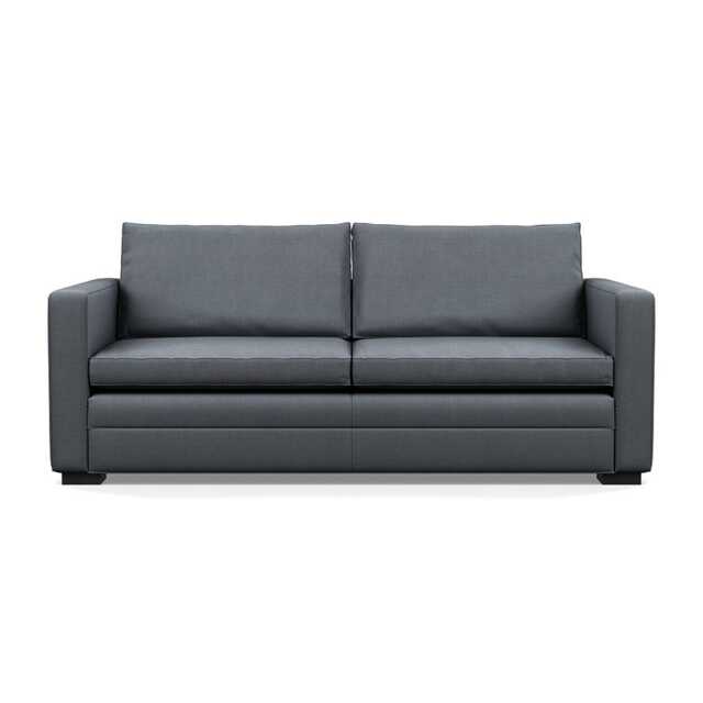 Heal's Palermo 3 Seater Sofa Siena Cotton Shale Grey Black Feet