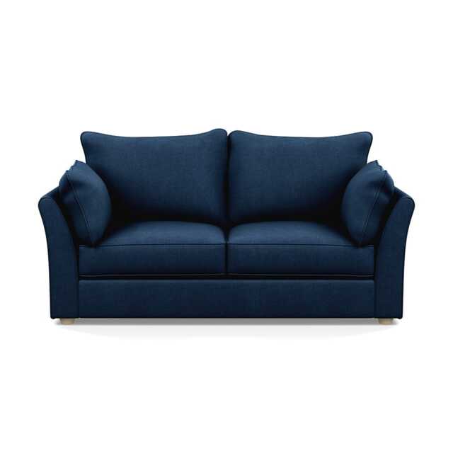 Heal's Tailor 3 Seater Sofa Capelo Linen-Cotton Ink Spot Natural Beech Feet