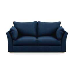 Heal's Tailor 3 Seater Sofa Capelo Linen-Cotton Ink Spot Natural Beech Feet