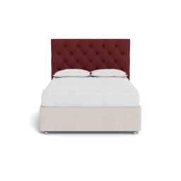 Heal's Balmoral Headboard King Capelo Linen-Cotton Etruscan Red - thumbnail 1