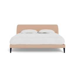 Heal's Wallis Bedstead Super King Capelo Linen-Cotton Rosedale Black Painted Oak Feet