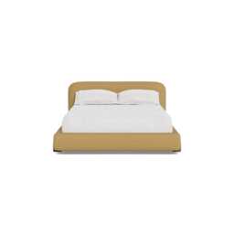 Heal's Nuvola King Bed Boucle Tweed Citrine Walnut Painted Oak Feet