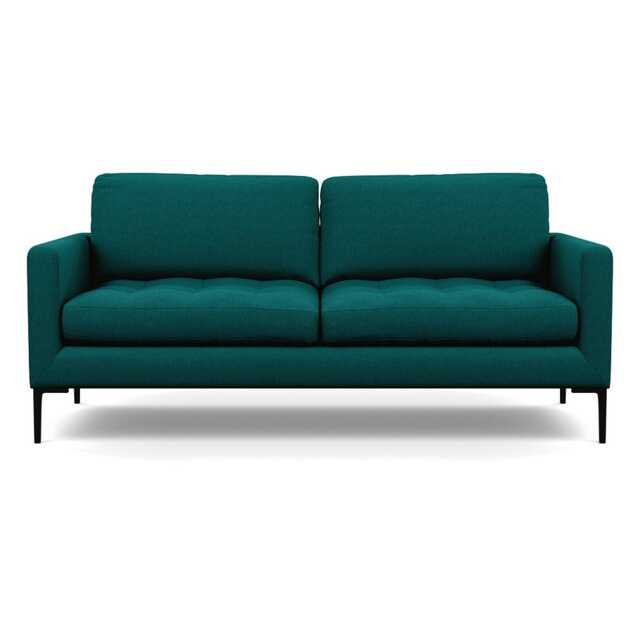 Heal's Eton 3 Seater Sofa Brushed Cotton Pine Black Feet
