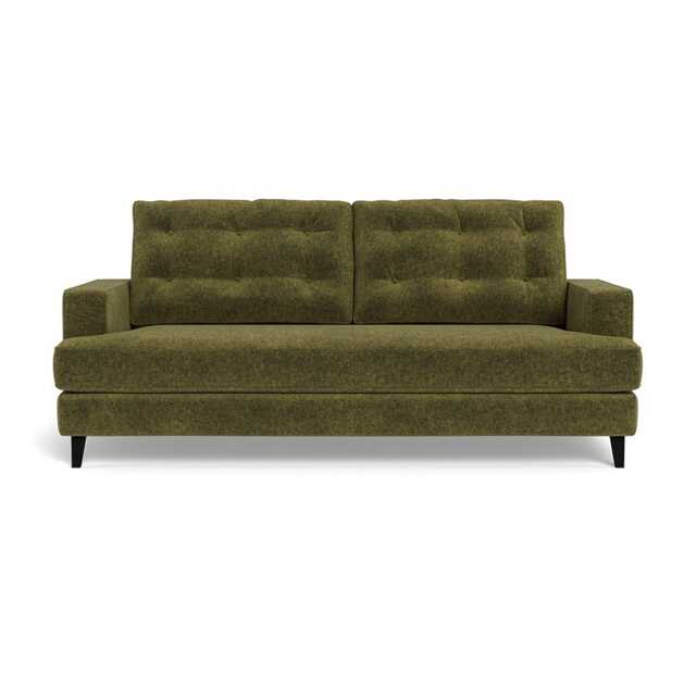 Heal's Mistral 3 Seater Sofa Boucle Velvet Wilder Black Beech Feet - image 1