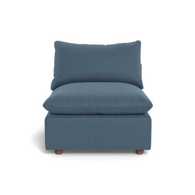 Heal's Astrid Single Unit Capelo Linen-Cotton Mineral Walnut Stained Beech Feet