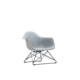 Vitra Eames LAR Chair Light Grey Basic Dark Powder Coated Wire Base With Cross Struts