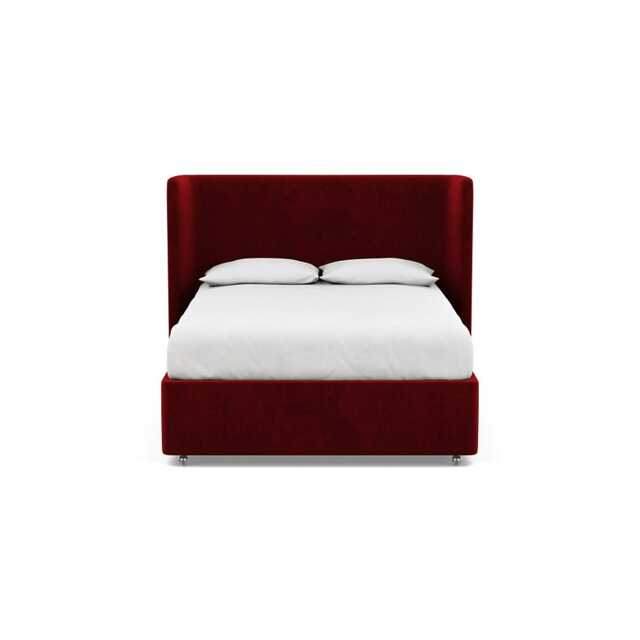Heal's Deep Divan King Smart Luxe Velvet Mulberry 2 Footend & 2 Continental - image 1