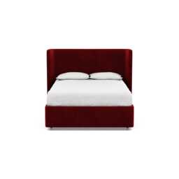 Heal's Deep Divan King Smart Luxe Velvet Mulberry 2 Footend & 2 Continental - thumbnail 1