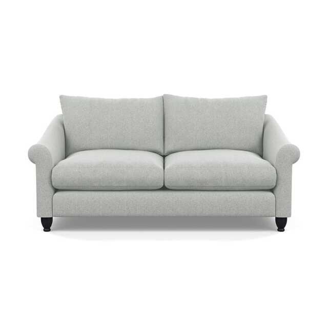 Heal's Devon 3 Seater Melton Wool Limestone Black Stain Beech Feet
