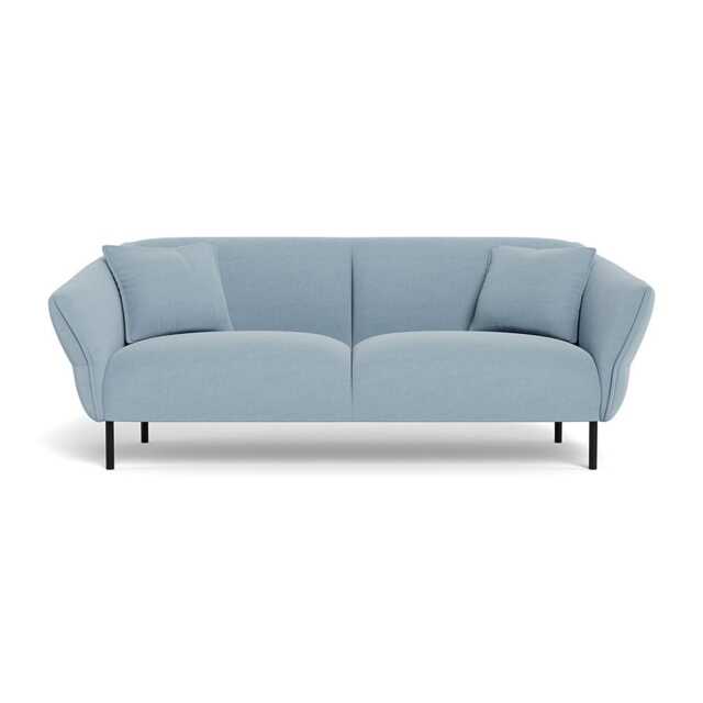 Heal's Alto 3 Seater Sofa Capelo Linen-Cotton Sea Shanty Black Feet - image 1