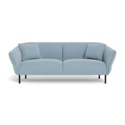 Heal's Alto 3 Seater Sofa Capelo Linen-Cotton Sea Shanty Black Feet