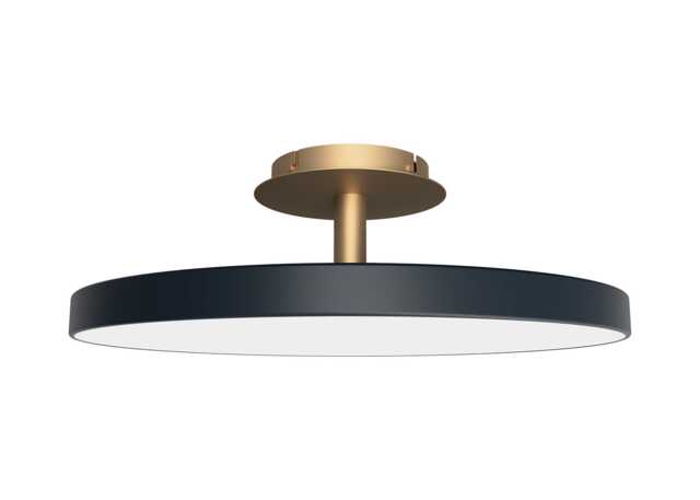 Umage Asteria LED Up Flush Ceiling Light Anthracite Large