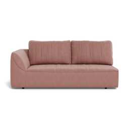 Heal's Morven Left Hand Facing 3 Seater Unit Smart Luxe Velvet Dusky Pink