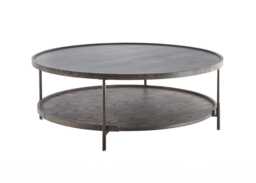Porada Koster Coffee Table 120 Ash Grey Stained with Oxide Black Rock