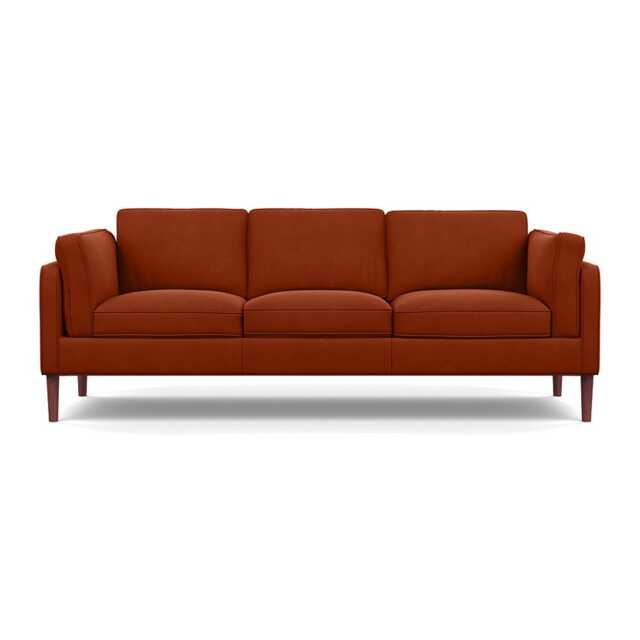 Heal's Sonno 4 Seater Nobilis Velvet Rust Walnut Feet - image 1