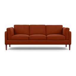 Heal's Sonno 4 Seater Nobilis Velvet Rust Walnut Feet