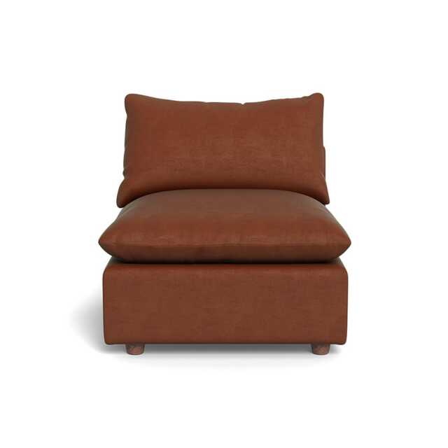 Heal's Astrid Single Unit Smart Luxe Velvet Tawny Walnut Stained Feet