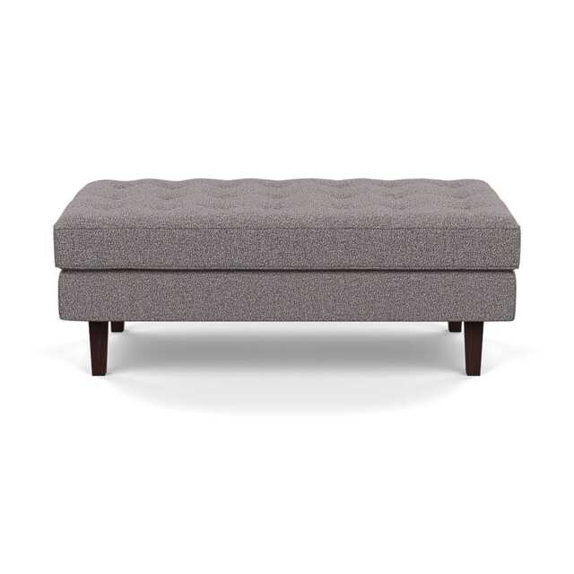 Heal's Hepburn Ottoman Loop Boucle Granite Black