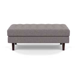 Heal's Hepburn Ottoman Loop Boucle Granite Black