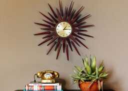 Newgate Pluto Starburst Gold Wall Clock - thumbnail 2