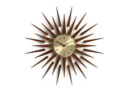 Newgate Pluto Starburst Gold Wall Clock - thumbnail 1