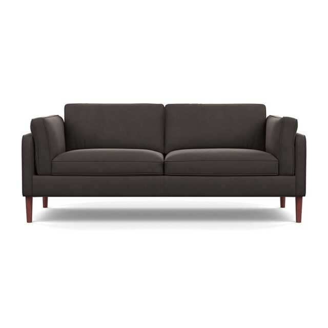 Heal's Sonno 3 Seater Nobilis Velvet Sable Walnut Feet