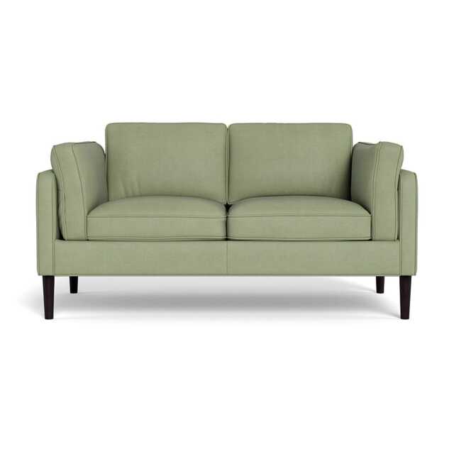 Heal's Sonno 2 Seater Sofa Siena Cotton Pistachio Wenge  Black Feet