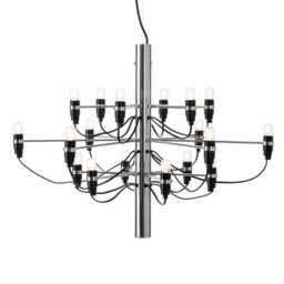 Flos 2097/18 Chandelier Frosted Bulbs Chrome - thumbnail 1