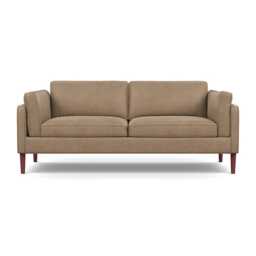 Heal's Sonno 3 Seater Heritage Leather Camel 2015 Walnut Feet