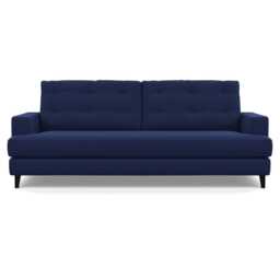 Heal's Mistral 4 Seater Sofa Melton Wool New Navy Black Feet