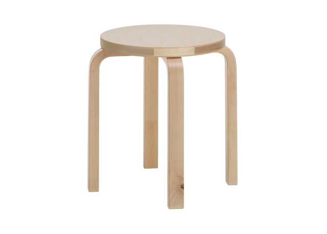 Stool E60 Natural Lacquered Wild Birch