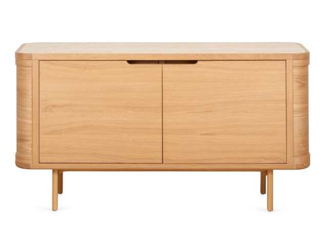 Heal's Anais Sideboard in Oak with Travertine Top