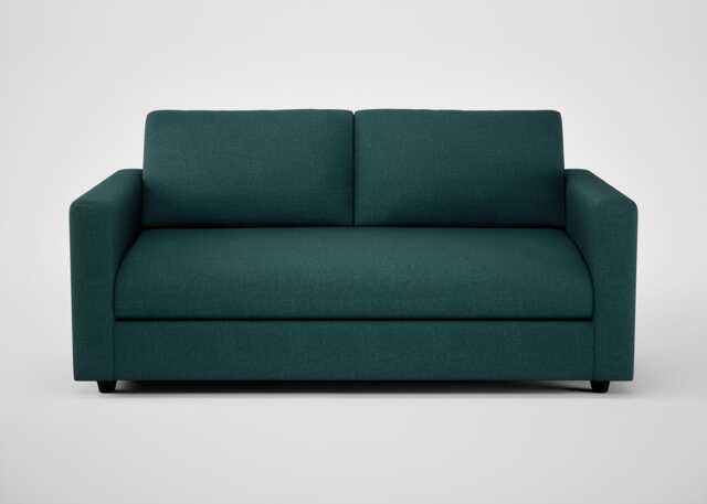 Heal's Nimbus II 3 Seater Sofa Brushed Cotton Pine Black Feet