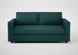 Heal's Nimbus II 3 Seater Sofa Brushed Cotton Pine Black Feet
