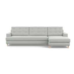 Heal's Mistral Right Hand Corner Sofa Melton Wool Limestone Natural Feet