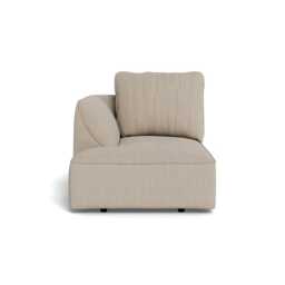 Heal's Morven Left Hand Facing Chaise Unit Broad Weave Putty